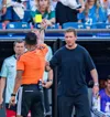 Arbitrul marocan Jalal Jayed i-a dat cartonaș galben lui Nagelsmann. Foto: Imago