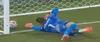 Verbruggen a blocat mingea lui Rahimi, apoi a lovit-o cu călcâiul și s-a dus în plasă. Gol Maroc, 1-1