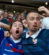 Reacția fanilor francezi după ratatea uluitoare a lui Kylian Mbappe (captură TV)