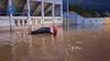 Zona stadionului Tineretului din Brașov s-a inundat joi seară. Foto: Facebook / Radio România Brașov