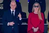 Președintele FIFA Gianni Infantino alături de Pascale Van Damme, președinta Federației Belgiene de Fotbal FOTO Imago