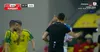 Cartonașul galben primit de Assad Al-Hamlawi în meciul cu Vitebsk. Foto: captură Prima Sport 1