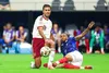 Nici lovitura lui Olise nu l-a putut opri pe Rodri la 2-0 în semifinala CM cu Franța. Foto: Imago