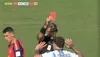 Enzo Fernandez este eliminat după ce vede al doilea galben pentru un fault dur asupra lui Cubarsi. Foto - captură Antena 1 (11).jpeg