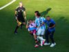 Altercație între jucători la finalul partidei Spania - Argentina. Foto: Imago