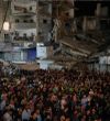 Locuitorii din Gaza, în timp ce urmăreau partida din șaisprezecimi, Australia - Egipt