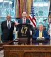 Carlos Cordeiro, Gianni Infantino și Donald Trump FOTO Imago