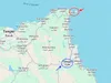 Locul în care se află orașele Tetouan și Ceuta. Foto: captură Google Maps