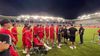 Jucătorii de la Dinamo 2, pe gazon înaintea fluierului de start / foto: Iosif Popescu/GOLAZO.ro