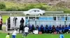 O minge degajată în timpul partidei Uruguay Montevideo - Paysandu a provocat un accident rutier. Foto: captură tyscsports.com