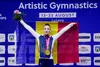Aniela Tudor, campioană europeană la sărituri. Foto: Facebook / Federaţia Română de Gimnastică
