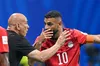 Hossam Hassan și căpitanul său, Mo Salah, în timpul Mondialului. Foto: Imago