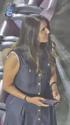Alona Barkat, patroana lui Hapoel Beer-Sheva, pe stadionul Rapid, după meciul cu Sabah