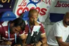 „Secundul” Geraldo Alves a ținut legătura prin telefon cu Daniel Pancu, suspendat (foto: Vlad Nedelea/GOLAZO.ro)