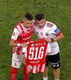 DINAMO - U CLUJ. Dan Nistor, omagiat înainte de startul partidei Foto captură VIDEO Prima Sport .jpg