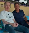 Daniele Zoratto (stânga), coordonator adjunct al echipelor naționale de tineret ale Italiei, și Gianfranco Zola (dreapta), coordonator al proiectului de activități pentru tineret (foto: figc.it)