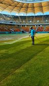 Gazonul de pe Arena Națională este schimbat. Foto: captură video/Primăria Municipiului București