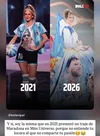 Miss Argentina, pe scena Miss World 2026, într-o rochie cu poze cu Messi (foto: instagram)