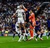 Lovit de Lautaro, Courtois a respins și la această fază. Foto: Imago