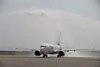 Aeronava Boeing 737 MAX „Mircea Lucescu”, intrată în flota TAROM după aproximativ 20 de ani. Foto: TAROM