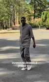 Ousmane Dembele, la baza sportivă de la Clairefontaine. Foto: captură Instagram/equipedefrance