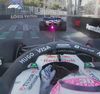 Incidentul între Hamilton și Lawson în MP al Azerbaidjanului. Foto: captură X/@F1