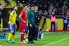 Lewandowski, pe margine, înainte să intre pe teren. Foto: Imago