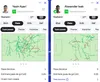 Pasele lui Ayari și Isak pe parcursul partidei dintre Suedia și România. Sursa: Sofascore