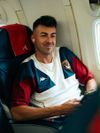 Genoa a ajuns la București pentru amicalul cu Rapid. Foto: Facebook, @Genoa CFC