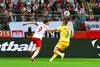 Radu Drăgușin, eliminat în meciul Polonia - România FOTO Raed Krishan/GOLAZO.ro