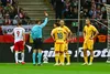 Radu Drăgușin, eliminat în meciul Polonia - România FOTO Raed Krishan/GOLAZO.ro