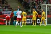 Radu Drăgușin, eliminat în meciul Polonia - România FOTO Raed Krishan/GOLAZO.ro