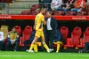 Radu Drăgușin, eliminat în meciul Polonia - România FOTO Raed Krishan/GOLAZO.ro