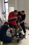 Marcel Coraș, transformare fizică șocantă, la 4 luni după AVC (FOTO: captură TikTok @Auxologico President)