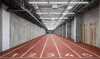 Pista de atletism amenajată în exteriorul stadionului Rapid-Giulești, sub tribună, cu cinci culoare (foto: erbașu.ro)