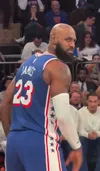 LeBron James, dialog aprins cu un fan al lui New York Knicks. Foto: captură X/@big_business_
