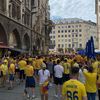 Fanii români au ocupat Marienplatz