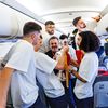 Naționala Spaniei a petrecut în avion, după triumful de la EURO 2024 (2). FOTO rfef.es.jpg