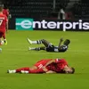 PAOK - FCSB. Mihai Lixandru s-a accidentat și a ieșit pe targă (foto: Iosif Popescu/GOLAZO.ro)