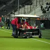 PAOK - FCSB. Mihai Lixandru s-a accidentat și a ieșit pe targă (foto: Iosif Popescu/GOLAZO.ro)