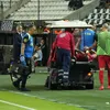 PAOK - FCSB. Mihai Lixandru s-a accidentat și a ieșit pe targă (foto: Iosif Popescu/GOLAZO.ro)