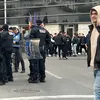 Dinamo - FCSB: fanii campioanei, corteo spre Arena Națională. Foto: Iosif Popescu