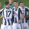 Lorenzo Lucca, scandal înainte de penalty în Lecce - Udinese. FOTO: captură DAZN