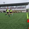 Pregătire pe simulatorul VAR pentru arbitrii din prima ligă. Foto: FRF