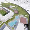 Macheta noului stadion Corvinul Hunedoara FOTO facebook.com/PrimariaHunedoara