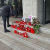Rapid - U Cluj, fanii au aprins lumânări în memoria lui Aaron Boupendza. FOTO Răzvan Ion, GOLAZO.ro