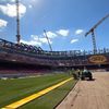 A început instalarea gazonului pe Camp Nou/ Foto: Facebook @ FC Barcelona.jpeg