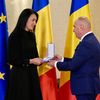 Cristina Neagu a primit de la președintele interimar Ilie Bolojan „Ordinul Serviciul Credincios” în grad de „Cavaler” (foto: Vlad Nedelea/ GOLAZO.ro)