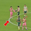 Leo Messi, asaltat de jucătorii lui Palmeiras (foto: captură video MARCA)