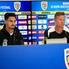 Stephen Eustaquio și Jesse Marsch la conferința de presă a Canadei (foto: GOLAZO.ro)
